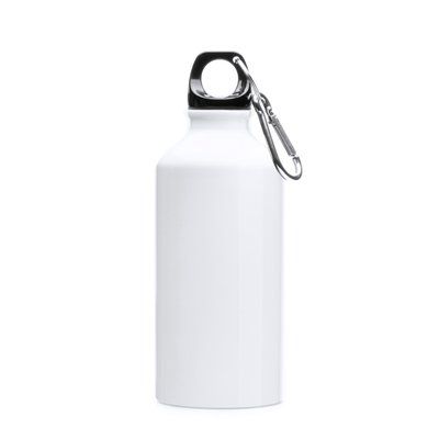 Bidón de aluminio 400 ml especial sublimación Blanco Talla Única Adulto