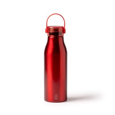 Bidón de aluminio 750ml con asa Rojo Talla Única Adulto