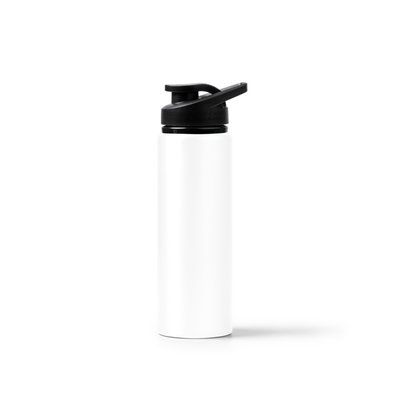 Bidón de aluminio con acabado metalizado Blanco TALLA ÚNICA ADULTO