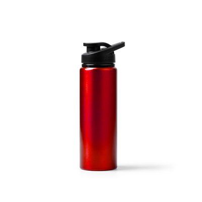 Bidón de aluminio con acabado metalizado Rojo TALLA ÚNICA ADULTO
