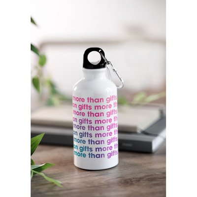 Bidón de aluminio con mosquetón (400ml)