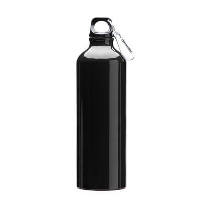 Bidón de aluminio con mosquetón Negro Talla Única Adulto