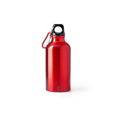Bidón aluminio pared simple de 400 ml Rojo
