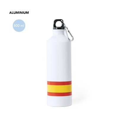 Bidón Blanco con Bandera España 800ml