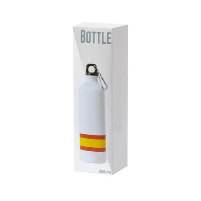 Bidón Blanco con Bandera España 800ml