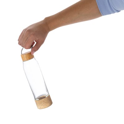 Bidón de Cristal 470ml con Base Corcho