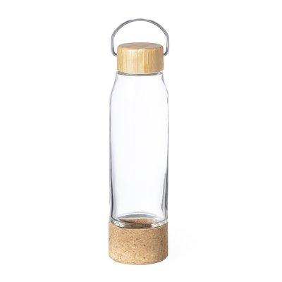 Bidón de Cristal 470ml con Base Corcho