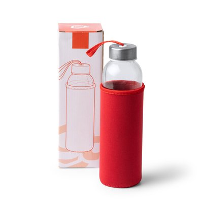 Bidón de cristal 500 ml con funda