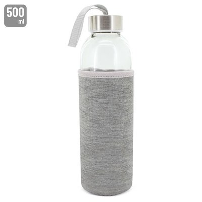 Bidón Cristal 500ml con Funda Neopreno GR