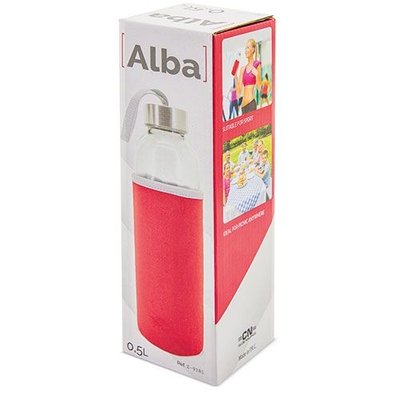 Bidón Cristal 500ml con Funda Neopreno