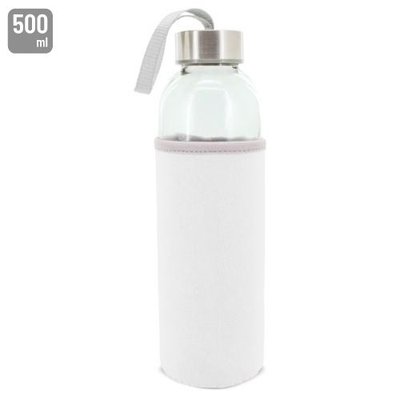 Bidón Cristal 500ml con Funda Neopreno