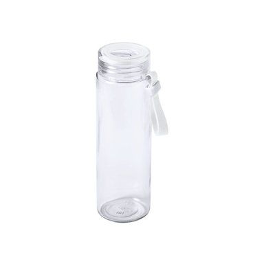 Bidón Cristal Transparente 420 ml con Asa Blanco