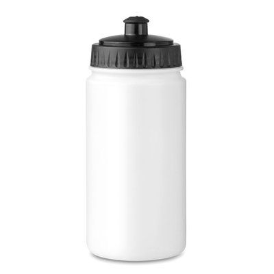 Bidón Deportivo 500ml Sin BPA Blanco