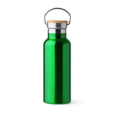 Bidón doble pared con tapa de bambú Verde Helecho Talla Única Adulto