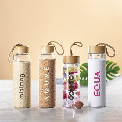 Bidón Eco de Cristal 500ml con funda