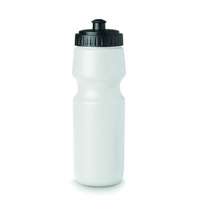 Bidón personalizado sólido de plástico sin BPA (700 ml) Blanco