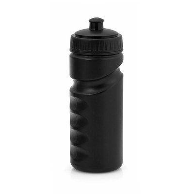 Bidón de plástico personalizado de colores en PE (500 ml) Negro