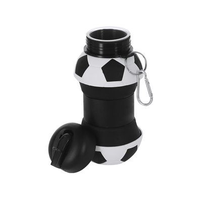 Bidón plegable 550ml con diseño balón de futbol