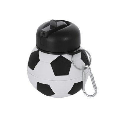 Bidón plegable 550ml con diseño balón de futbol