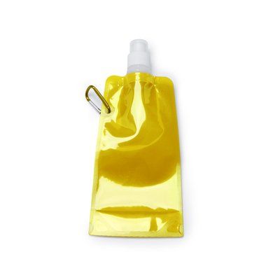 Bidón plegable con tapón y mosquetón Amarillo TALLA ÚNICA ADULTO