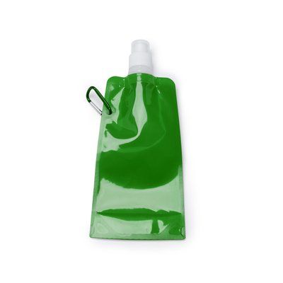 Bidón plegable con tapón y mosquetón Verde Helecho TALLA ÚNICA ADULTO