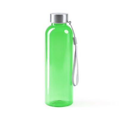 Bidón RPET 600 ml con cuerpo translúcido Verde Helecho