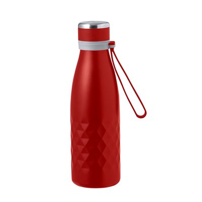Bidón Térmico 550ml Asa Silicona Roj