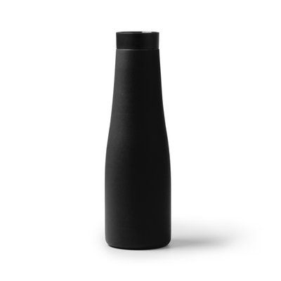 Bidón térmico de 600 ml y tapón pulsador Negro