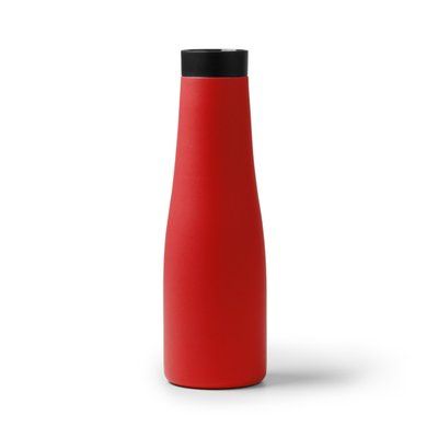 Bidón térmico de 600 ml y tapón pulsador Rojo