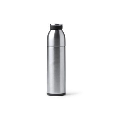 Bidón térmico 650ml con vaso de 500ml Plata