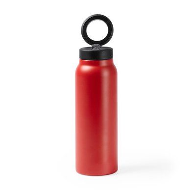 Bidón térmico 750ml con tapa magnética Rojo