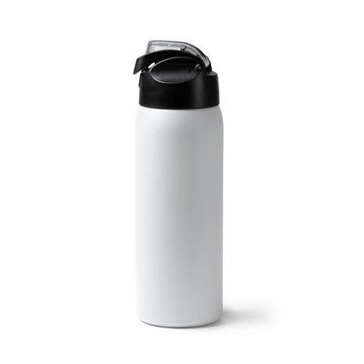 Bidón térmico de acero con botón de apertura 930ml Blanco Talla Única Adulto