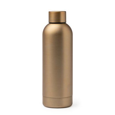 Bidón térmico de acero inoxidable Oro Talla Única Adulto