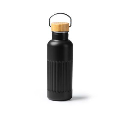 Bidón térmico biselado de 500 ml Negro