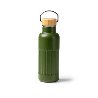 Bidón térmico biselado de 500 ml Verde Oscuro Talla Única Adulto