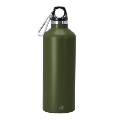 Bidón térmico mate 500ml de doble pared y mosquetón Veo