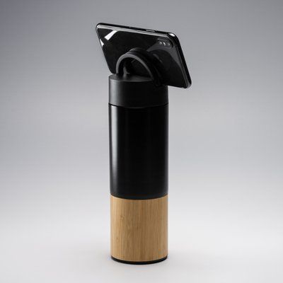 Bidón térmico con soporte para móvil 450ml