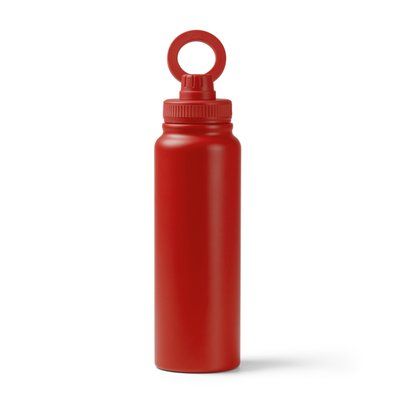 Bidón térmico con soporte para móvil Rojo Talla Única Adulto