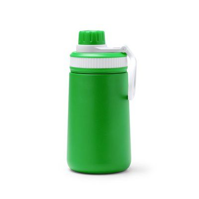 Bidón termo de acero inox 350 ml con pajita Verde Helecho