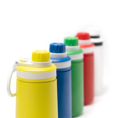 Bidón termo de acero inox 350 ml con pajita