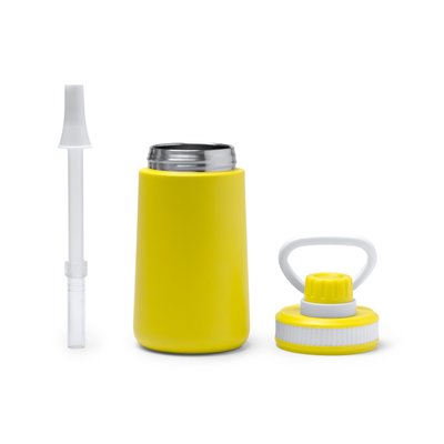 Bidón termo de acero inox 350 ml con pajita
