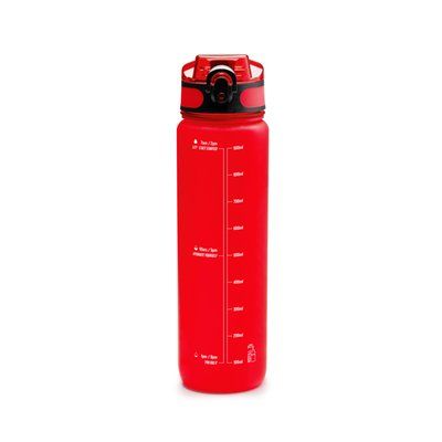 Bidón translúcido de 1 litro Rojo Talla Única Adulto