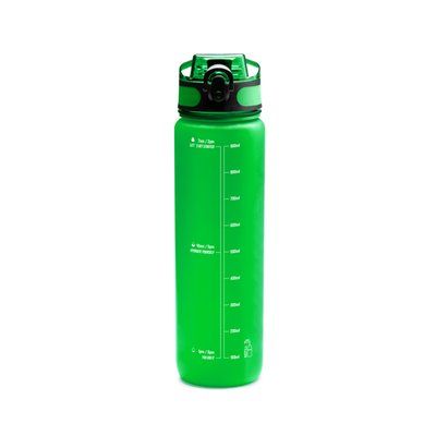 Bidón translúcido de 1 litro Verde Helecho Talla Única Adulto