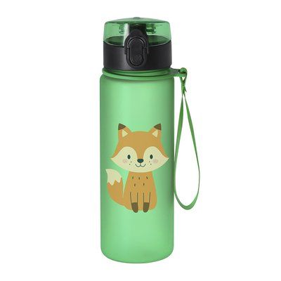 Bidón de Tritan 500ml con animales y tapa de resorte Ver