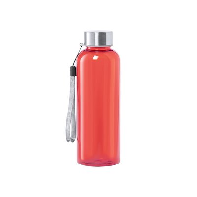 Bidón Tritán 500ml con Tapón y Cordón Roj