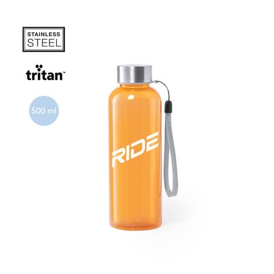 Bidón Tritán 500ml con Tapón y Cordón