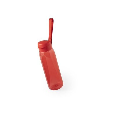 Bidón Tritán 820ml Transparente Roj