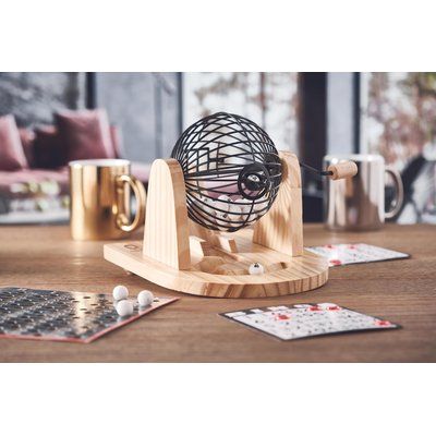 Bingo de Madera con 75 Bolas
