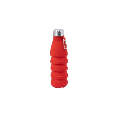 Bidón Silicona Plegable 550ml Roj