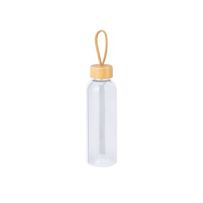 Bidón de 650 ml de RPTE con tapón de bambú Trans